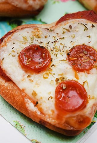 Heart-Shaped Mini Pizzas