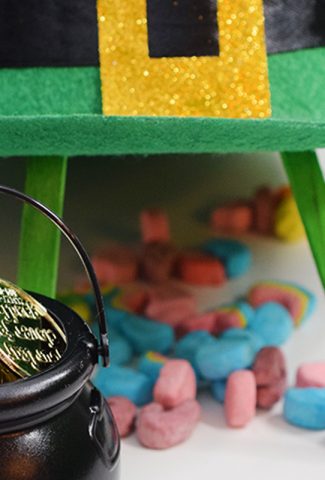 Leprechaun trap for St. Patrick's Day.