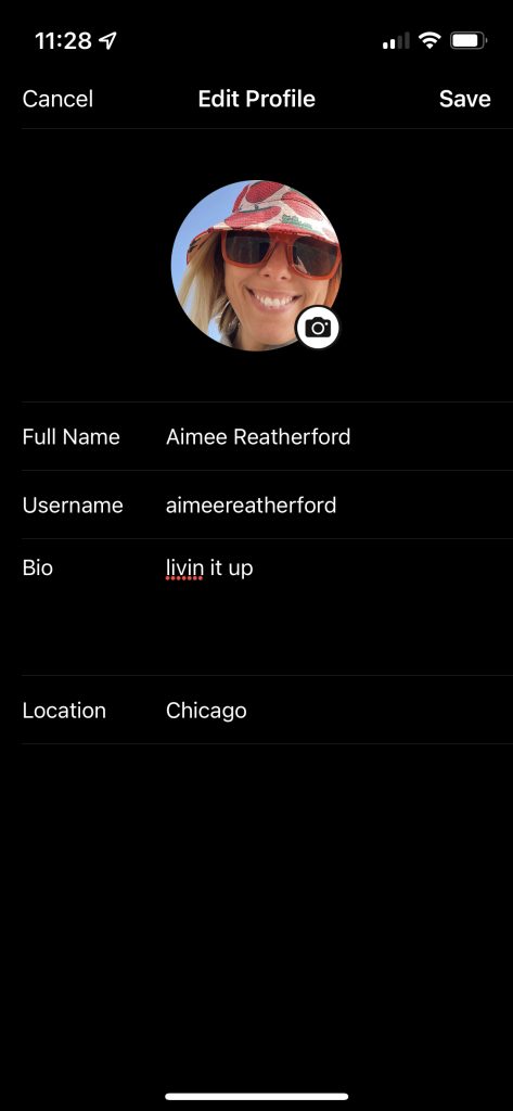 Screenshot of BeReal App profile screen.